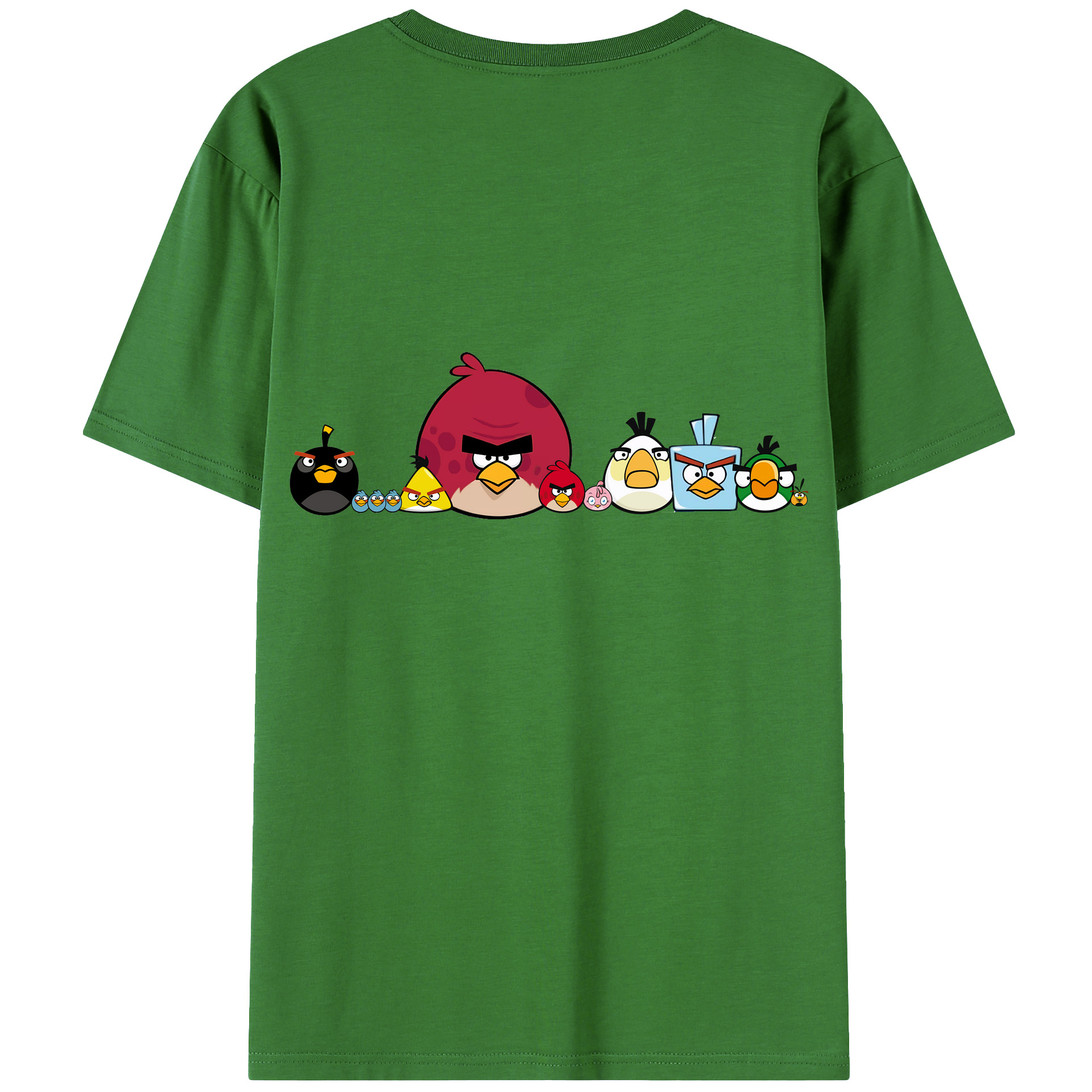 （画像用） Angry Birds アングリーバード レディース半袖Tシャツ(バックプリント)
